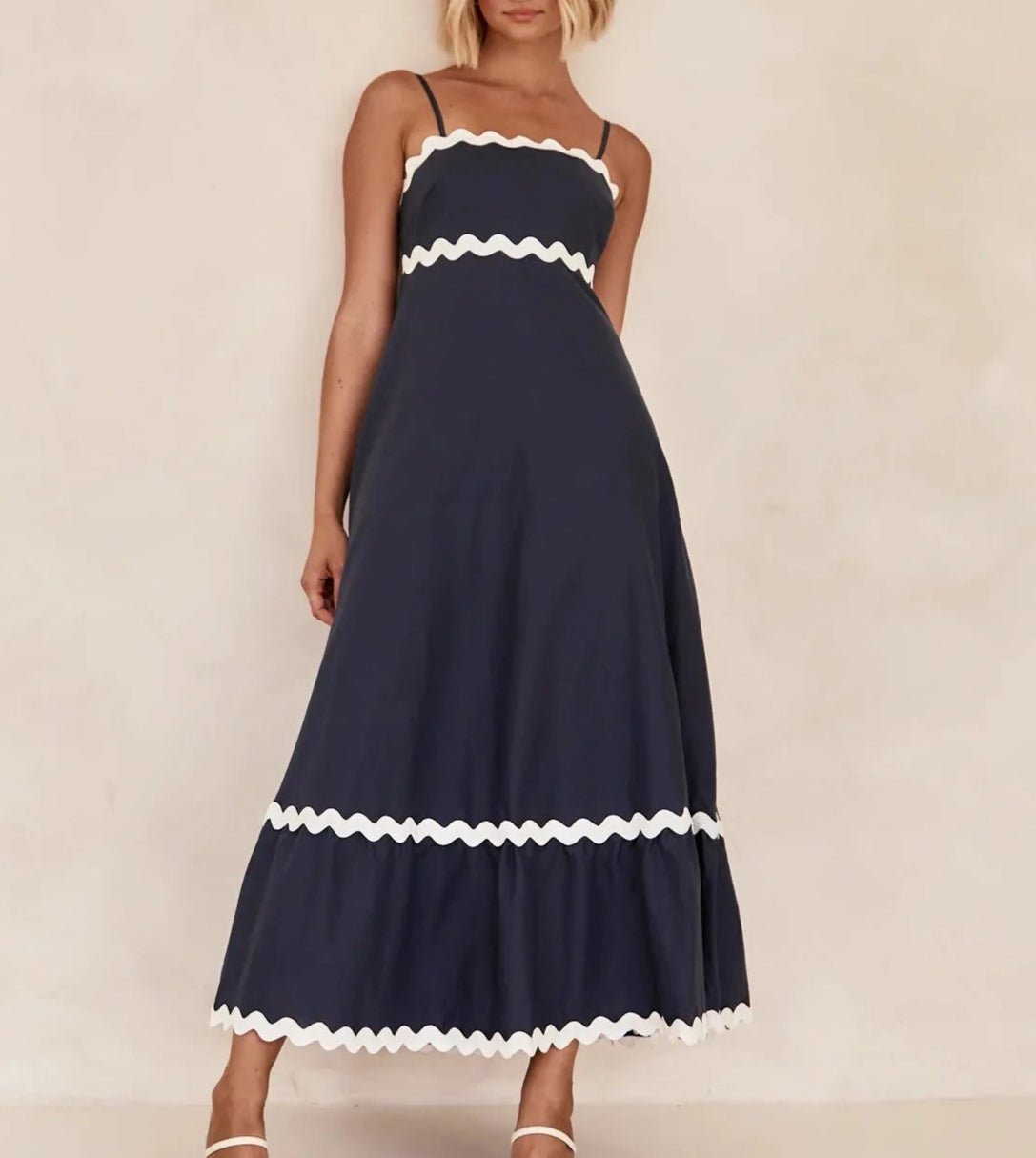 Années 60 Robe Longue Rétro Babydoll - Ma Penderie Vintage