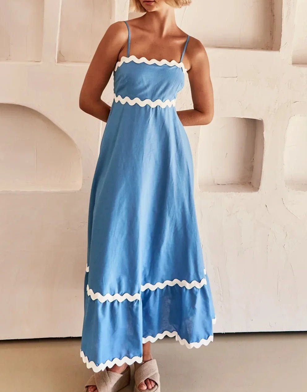 Années 60 Robe Longue Rétro Babydoll - Ma Penderie Vintage