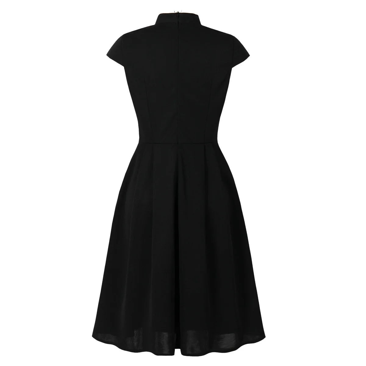 Années 60 Robe Évasée Contrastée Hepburn - Ma Penderie Vintage