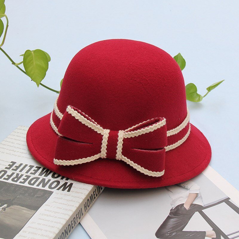 Années 60 Chapeau Derby Rétro Noeud Bicolore - Ma Penderie Vintage