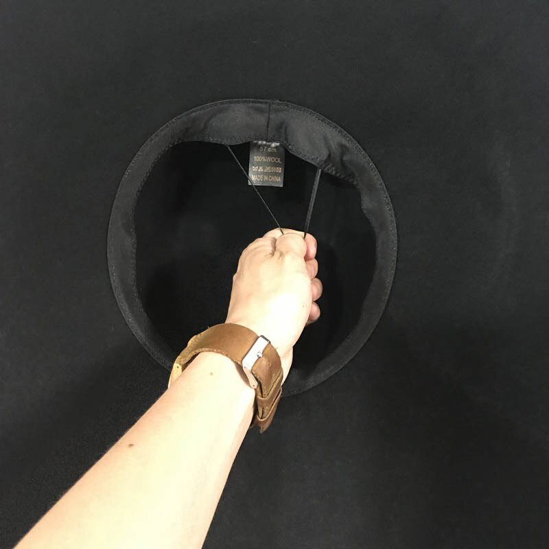 Années 60 Chapeau Laine Noir Audrey Hepburn - Ma Penderie Vintage