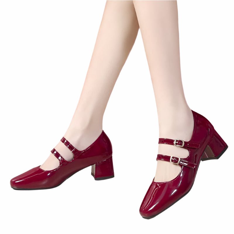 Années 60 Chaussures Mary Jane Double Bride - Ma Penderie Vintage