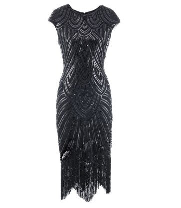 Années 20 Gatsby Robe Fourreau Paillette - Ma Penderie Vintage