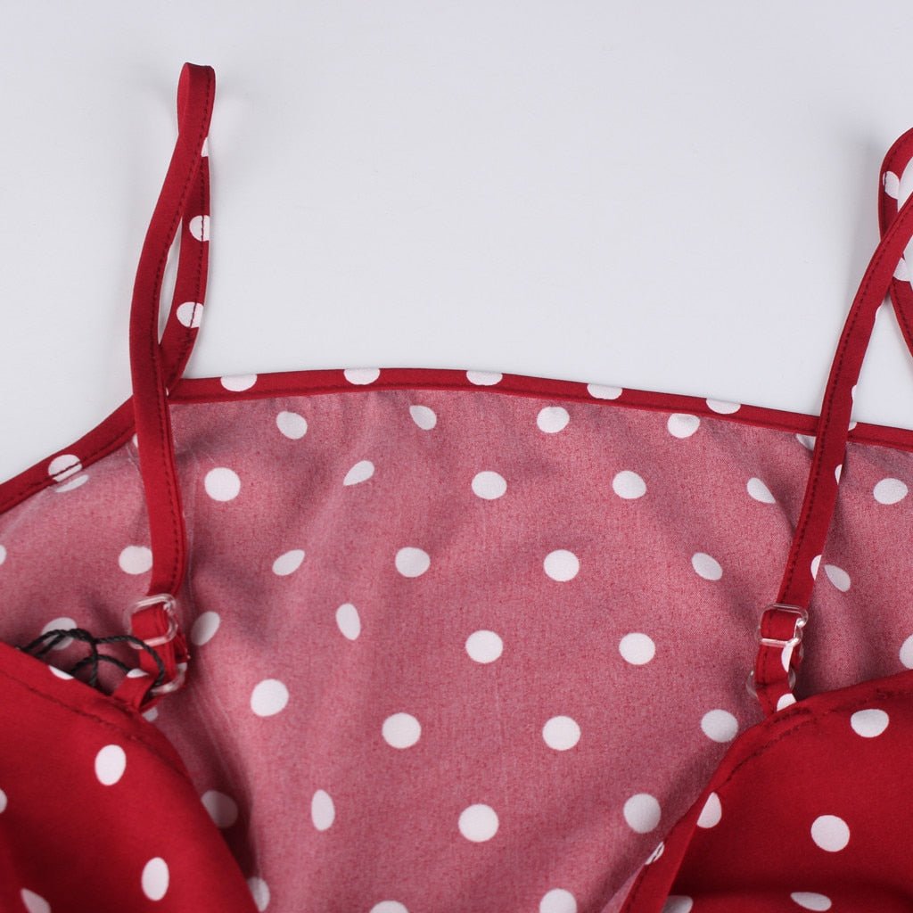 Années 60 Combinaison Rétro Bardot À Pois - Ma Penderie Vintage