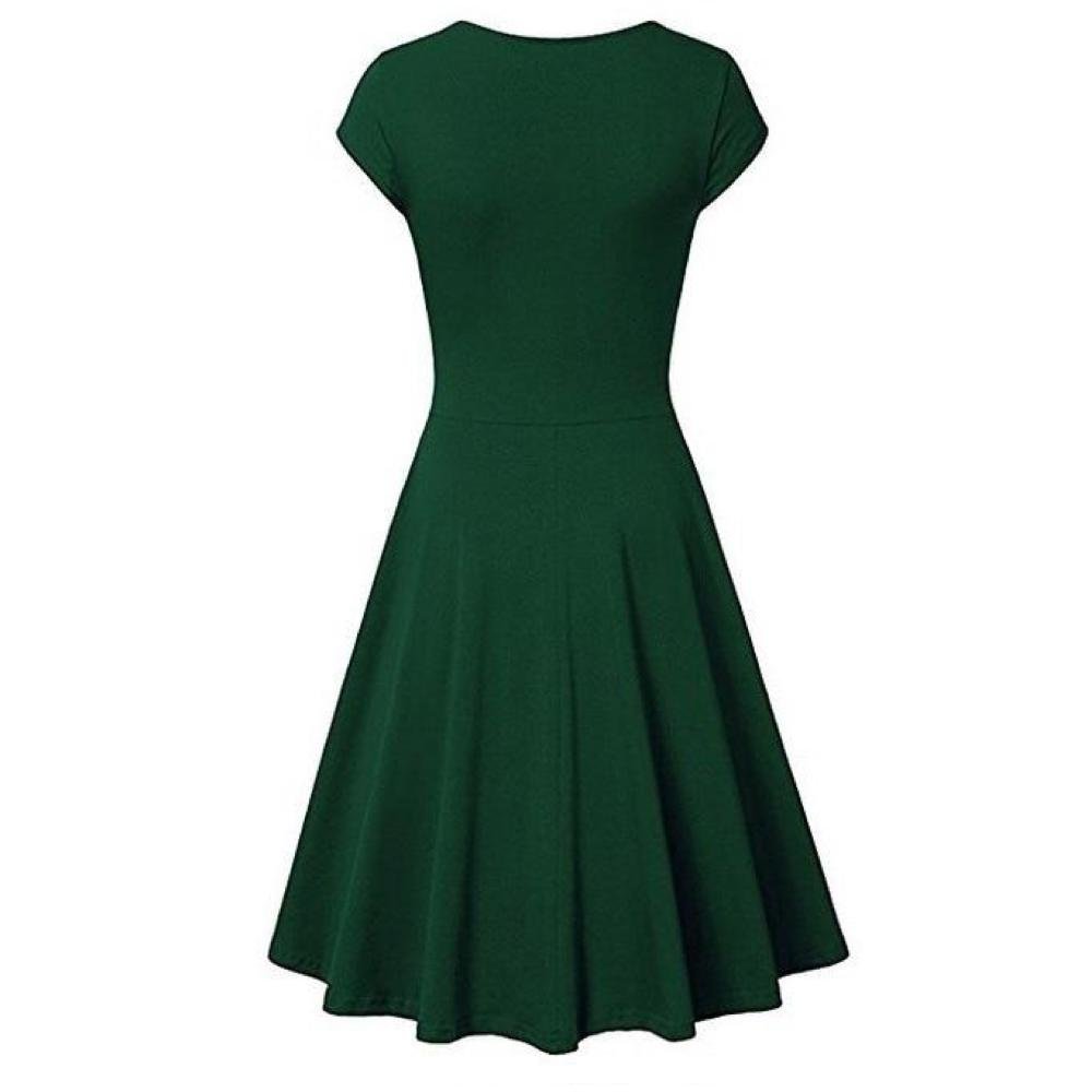 Années 60 Robe Évasée Col V Rétro - Ma Penderie Vintage