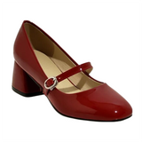 Années 60 Retro Chaussures Mary Jane Cuir Vernis