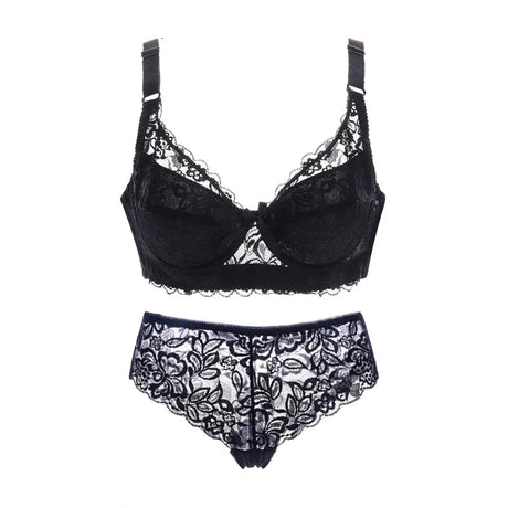 Années 70 Ensemble Lingerie Dentelle Florale Rétro - Ma Penderie Vintage