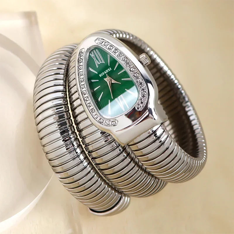 Années 80 Montre Bracelet Triple Serpent - Ma Penderie Vintage