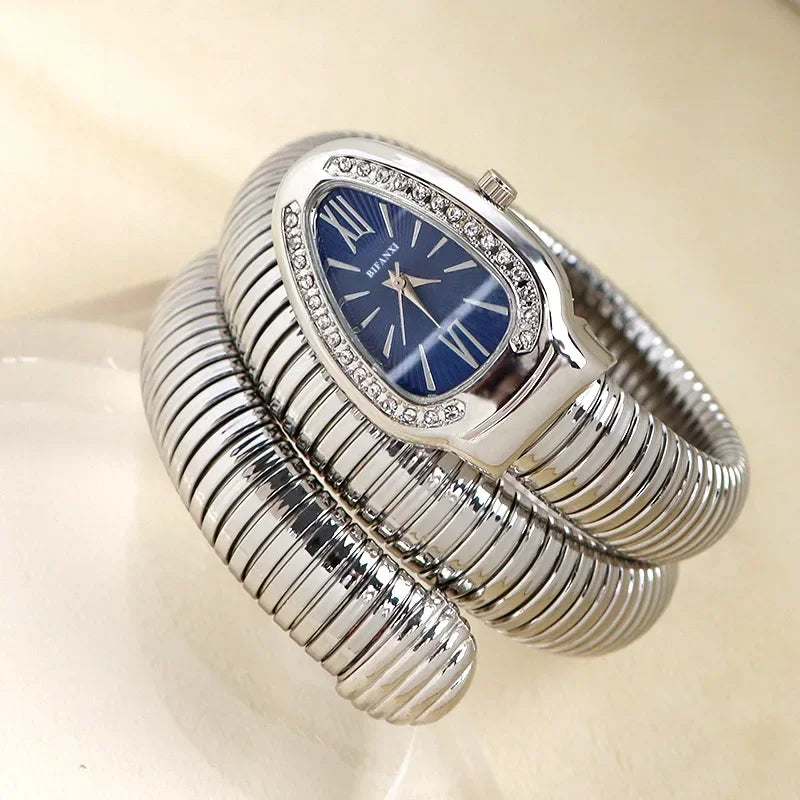 Années 80 Montre Bracelet Triple Serpent - Ma Penderie Vintage