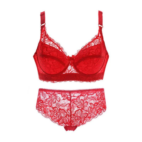 Années 70 Ensemble Lingerie Dentelle Florale Rétro - Ma Penderie Vintage