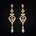 Années 20 Boucles d'oreilles Perle Art Nouveau - Ma Penderie Vintage