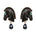 Années 70 Boucles d'Oreilles Safari Rétro - Ma Penderie Vintage