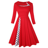 <tc>1950's</tc> Retro Polka Dot Cocktail Dress