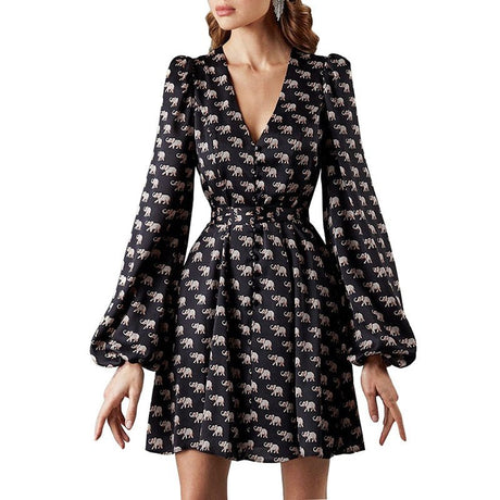 Années 70 Robe Courte Satin À Boutons - Ma Penderie Vintage