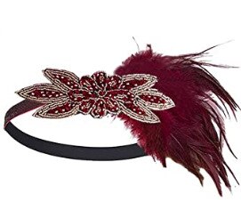 Années 20 Headband Charleston Paillettes et Plumes