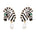 Années 70 Boucles d'Oreilles Safari Rétro - Ma Penderie Vintage