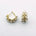 Années 60 Boucles d'oreilles Fleurs Rétro Magnolia - Ma Penderie Vintage