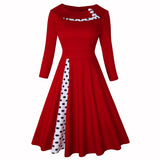 <tc>1950's</tc> Retro Polka Dot Cocktail Dress