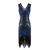 <tc>1920's</tc> Retro Gatsby Sequin Evening Dress <tc>L</tc>e <tc>M</tc>beautiful