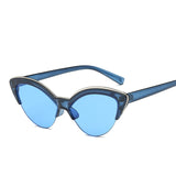 Années 50 Lunettes De Soleil Cat Eye Pin Up Bleu - Ma Penderie Vintage