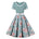 Années 60 Robe Évasée Fleurs Rock A Billy - Ma Penderie Vintage