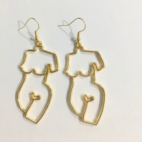 Années 60 Boucles d'oreilles Corps Picasso - Ma Penderie Vintage