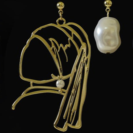 Années 40 Boucles d'oreilles La Jeune Fille À La Perle - Ma Penderie Vintage