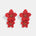 Années 60 Boucle d'Oreilles Fleur Pendantes Rétro - Ma Penderie Vintage