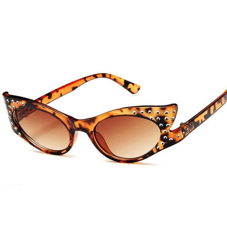 Années 60 Lunettes De Soleil Studs Cat Eye - Ma Penderie Vintage